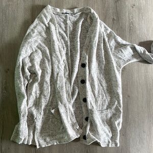 American eagle white and grey cardigan - worn 3 times - no stains or pills